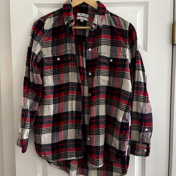 Madewell Plaid Flannel Shirt - Picture 1 of 3